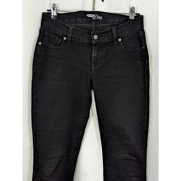 OLD NAVY! BLACK STRETCH "DIVA" LUXE SKINNY JEANS, PANTS, SLACKS! SHARP! SZ 2 - Picture 3 of 10